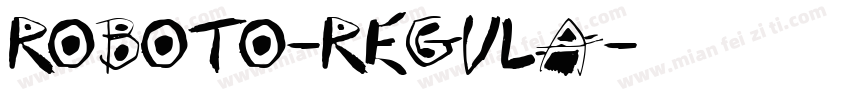 Roboto-Regula字体转换