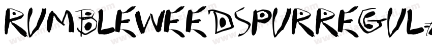 RumbleweedspurRegula字体转换
