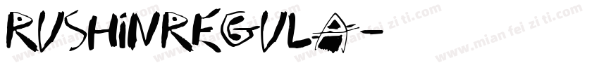 RushinRegula字体转换