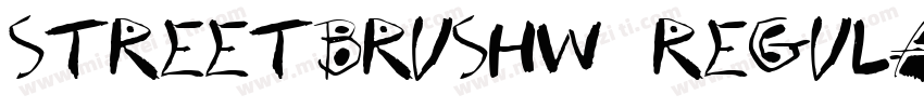 STREETBRUSHW01REGULA字体转换