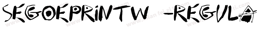 SegoePrintW01-Regula字体转换