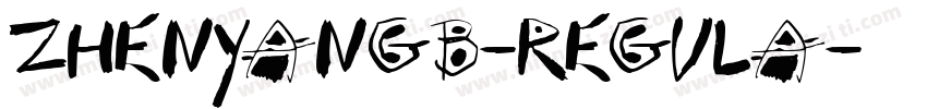 ZhenyanGB-Regula字体转换