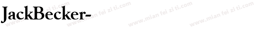 JackBecker字体转换