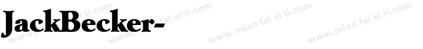 JackBecker字体转换