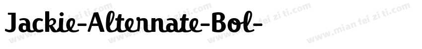 Jackie-Alternate-Bol字体转换