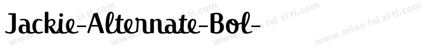 Jackie-Alternate-Bol字体转换