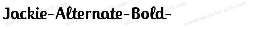 Jackie-Alternate-Bold字体转换