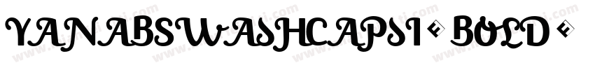 YanaBSwashCapsI-Bold字体转换