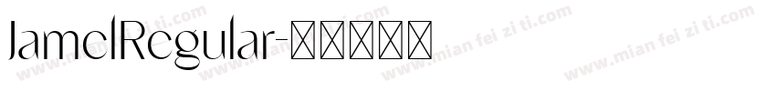 JamelRegular字体转换