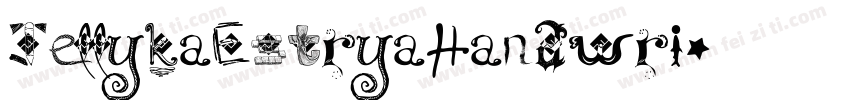 JellykaEstryaHandwri字体转换