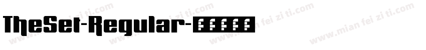TheSet-Regular字体转换