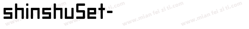 shinshuSet字体转换