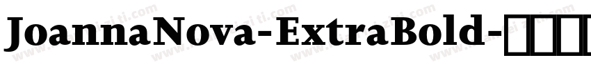 JoannaNova-ExtraBold字体转换