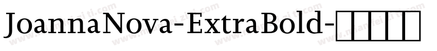 JoannaNova-ExtraBold字体转换