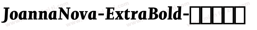 JoannaNova-ExtraBold字体转换