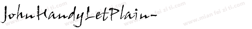 JohnHandyLetPlain字体转换