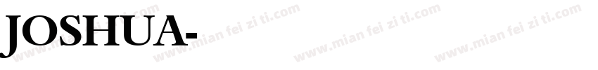 JOSHUA字体转换