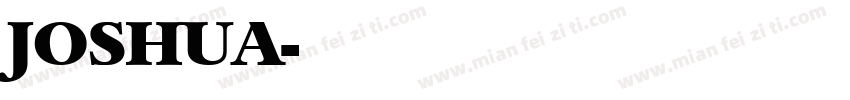 JOSHUA字体转换