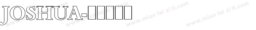 JOSHUA字体转换