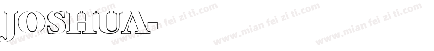 JOSHUA字体转换