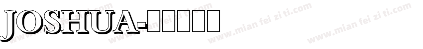 JOSHUA字体转换