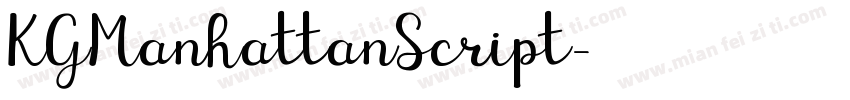 KGManhattanScript字体转换