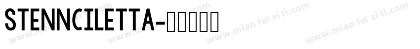 stennciletta字体转换