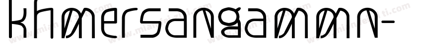 khmersangammn字体转换