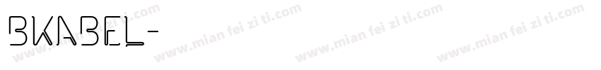 BKabel字体转换