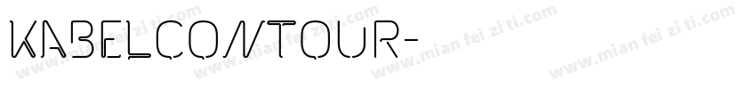 KabelContour字体转换