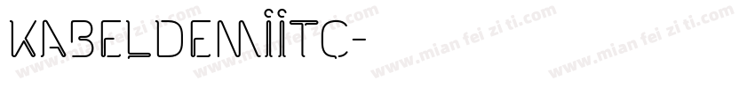 KabelDemiITC字体转换