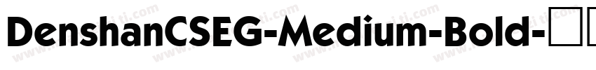 DenshanCSEG-Medium-Bold字体转换
