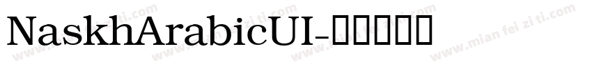 NaskhArabicUI字体转换
