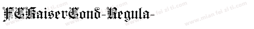FCKaiserCond-Regula字体转换
