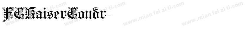 FCKaiserCondr字体转换