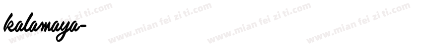 kalamaya字体转换