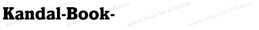 Kandal-Book字体转换