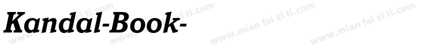Kandal-Book字体转换