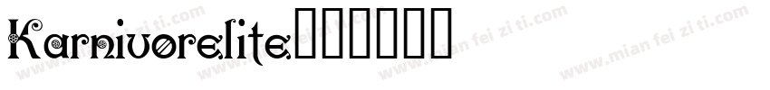 Karnivorelite字体转换