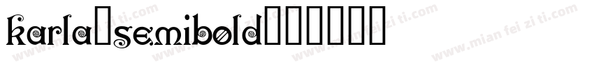karla-semibold字体转换