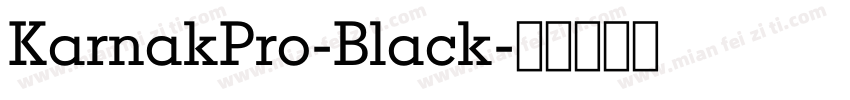 KarnakPro-Black字体转换