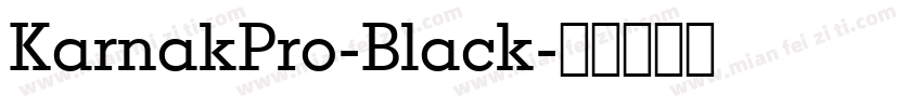 KarnakPro-Black字体转换