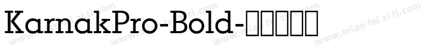 KarnakPro-Bold字体转换