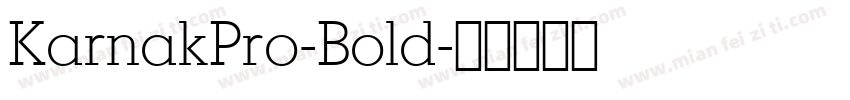 KarnakPro-Bold字体转换