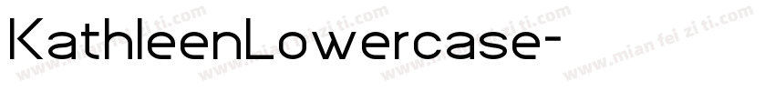 KathleenLowercase字体转换