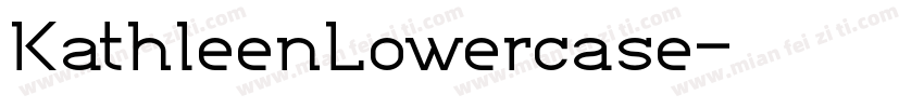 KathleenLowercase字体转换