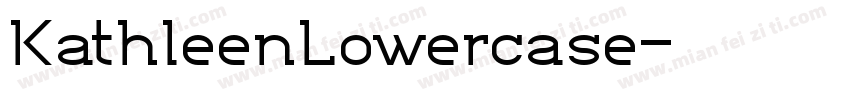 KathleenLowercase字体转换