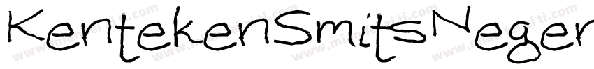 KentekenSmitsNegenti字体转换