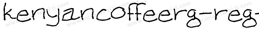 kenyancoffeerg-reg字体转换