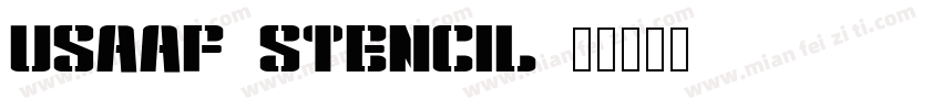 USAAF_Stencil字体转换